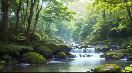 waterfall in the forest