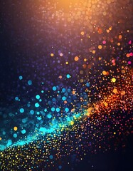 abstract particles dots background banner