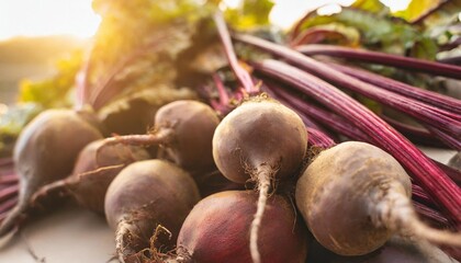 beetroot background collection of healthy food fruit and vegetables natural background of fresh...