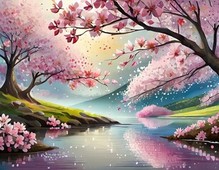 Obraz na płótnie Canvas cherry blossoms