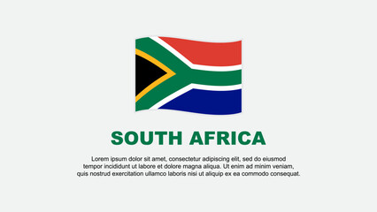 South Africa Flag Abstract Background Design Template. South Africa Independence Day Banner Social Media Vector Illustration. South Africa Background
