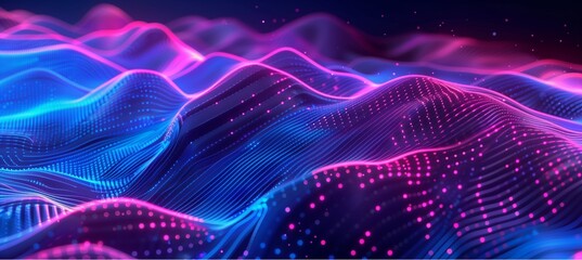 Fototapeta premium A mesmerizing backdrop that captures both the vibrancy and sophistication of the future. 4