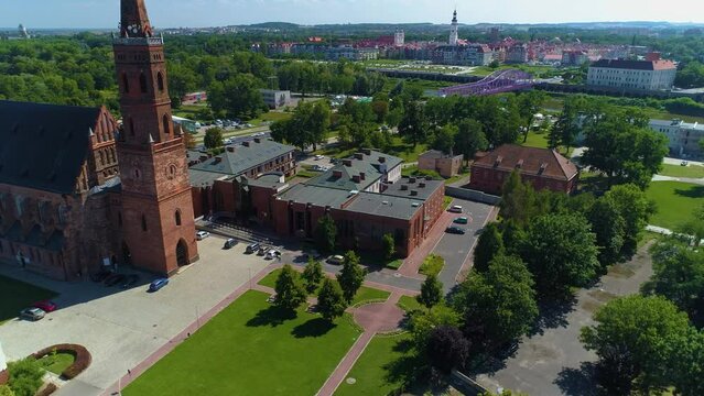 Panorama Church Glogow Kosciol Nmp Aerial View Poland