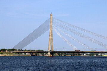 25 07 2023 Riga Latvia. Riga, the capital of Latvia, is located on the banks of the Daugava River...