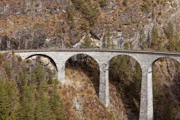 Photo sur Plexiglas Viaduc de Landwasser Views of Landwasser Viaduct