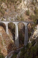 Fototapeta na wymiar Views of Landwasser Viaduct