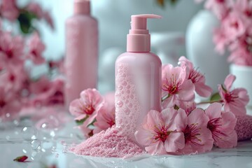 sakura beauty skin care product professional photography