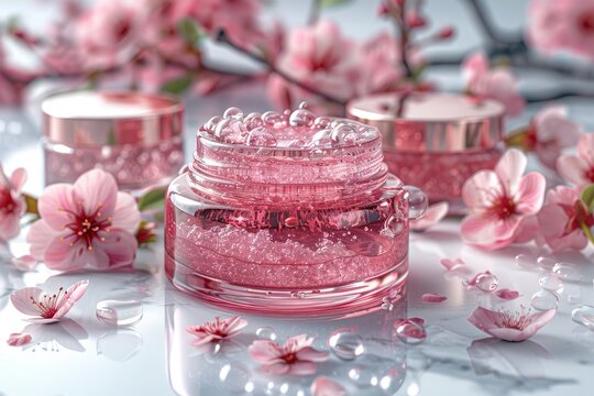 sakura beauty skin care product professional photography