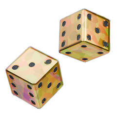 3D Gold with Holographic Outer Dice