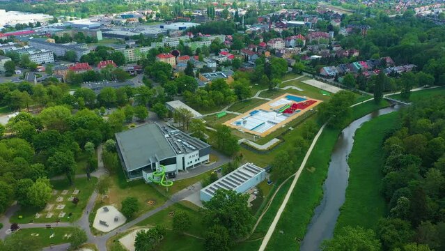 Pools Olawa Baseny Aerial View Poland