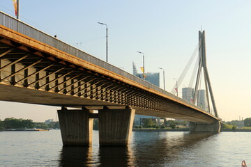 25 07 2023 Riga Latvia. Riga, the capital of Latvia, is located on the banks of the Daugava River...