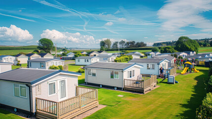 Exploring Static Caravan Homes in the Heart of an English Caravan Park