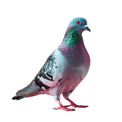 Pigeon standing on transparent background