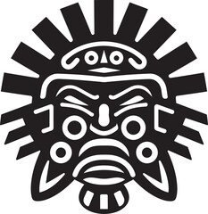 Andean Tradition Pre Hispanic Vector Logo Design Inca Civilization Crest Pre Hispanic Icon Emblem