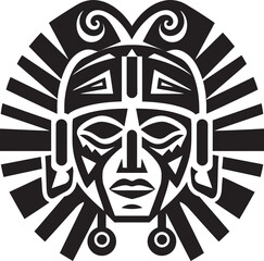 Taino Legacy Insignia Pre Hispanic Icon Emblem Design Caral Civilization Symbol Pre Hispanic Vector Logo Icon