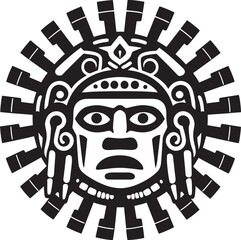Taino Legacy Mark Pre Hispanic Icon Design Emblem Caral Civilization Insignia Pre Hispanic Vector Logo Icon