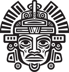 Tiwanaku Tradition Mark Pre Hispanic Vector Logo Symbol Ancient Andean Symbolism Pre Hispanic Icon Vector Logo