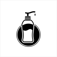 Lotion Bottle Icon, Liquid Dispenser Bottle