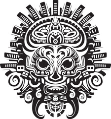 Ethereal Serpent Emblem Quetzalcoatl Symbol Vector Legendary Aztec Deity Quetzalcoatl Icon Emblem