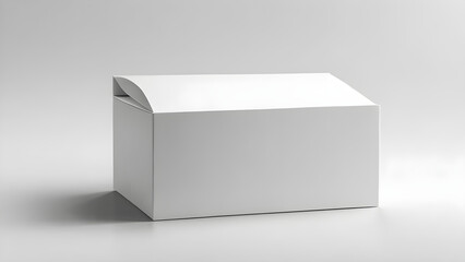 Naklejka premium empty product packaging box empty box mockup no text isolated on white background