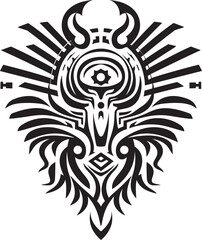 Aztec Culture Representation Quetzalcoatl Icon Logo Revered Deity Emblem Quetzalcoatl Symbol Vector