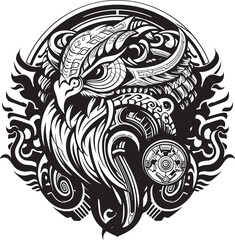 Ethereal Serpent Emblem Quetzalcoatl Icon Logo Legendary Quetzalcoatl Mark Symbolic Vector Design