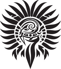 Legendary Aztec Deity Quetzalcoatl Symbol Design Quetzalcoatls Majesty Iconic Emblem Vector