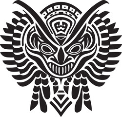 Aztec Deity Symbol Quetzalcoatl Logo Icon Feathered Serpent Legacy Quetzalcoatl Vector Emblem