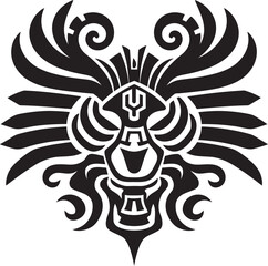 Feathered Serpent Legacy Quetzalcoatl Vector Emblem Mesoamerican Mythology in Design Quetzalcoatl Symbol