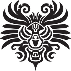 Feathered Serpent Legacy Quetzalcoatl Vector Emblem Mesoamerican Mythology in Design Quetzalcoatl Symbol