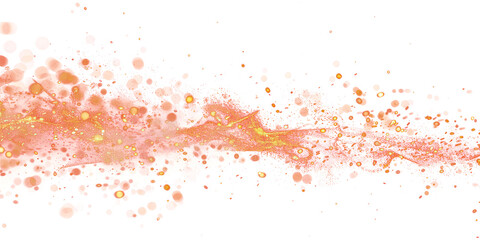 Fire embers particles over isolated on transparent png.
