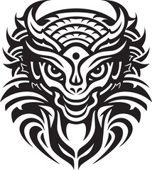 Mayan Deity Emblem Quetzalcoatl Logo Design Icon Serpent Deity Legacy Quetzalcoatl Symbol Vector Emblem