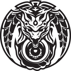 Divine Feathered Serpent Quetzalcoatl Logo Design Icon Aztec Deity Legacy Quetzalcoatl Symbol Vector Emblem