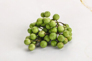Raw ripe wild pea eggplant
