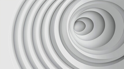 A series of white circles are arranged in a spiral pattern