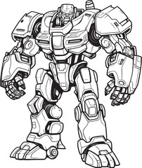 Mech Vanguard Odyssey Futuristic Warrior Emblem Galactic Mech Knight Saga Sci Fi Logo Design