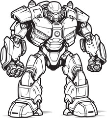 Mech Vanguard Odyssey Futuristic Warrior Emblem Galactic Mech Knight Saga Sci Fi Logo Design