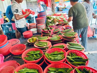 Greenwood, Gombak, Malaysia - April 07, 2024: 
The bustling bazaar in Gombak town witnessed...