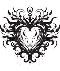 Eternal Devotion Mark Sacred Heart Emblem Design Sacred Heart Serenity Emblematic Vector Logo