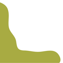 Colorful Blob Shape Corner Border