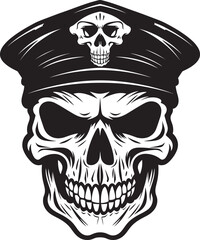 Skull Battalion Icon Military Special Forces Emblem Commando Skull Brigade Tactical Beret Design