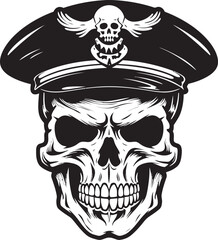 Special Operations Skull Beret Army Insignia Vector Design Skull Troop Beret Combat Unit Logo Icon