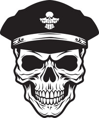 Skull Battalion Icon Military Special Forces Emblem Commando Skull Brigade Tactical Beret Design