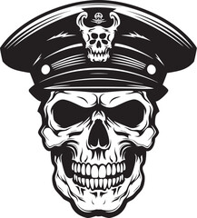 Covert Skull Battalion Army Insignia Design Tactical Skull Brigade Military Vector Logo