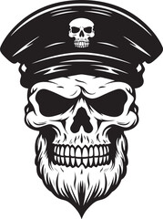 Special Ops Skull Icon Military Beret Design Covert Skull Battalion Army Emblem Logo