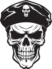 Tactical Beret Skull Elite Special Forces Design Elite Skull Troop Commando Beret Icon