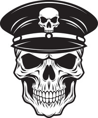 Special Forces Skull Icon Covert Beret Design Covert Skull Battalion Tactical Military Emblem