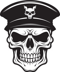 Elite Beret Skull Military Unit Icon Commando Skull Insignia Tactical Beret Design