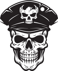 Beret Commando Skull Tactical Division Emblem Vector Army Beret Skull Special Forces Insignia Logo Design