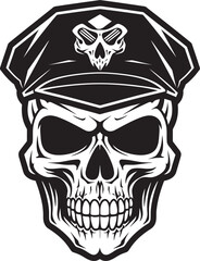 Special Forces Skull Beret Military Vector Symbol Commando Skull Beret Army Unit Logo Design